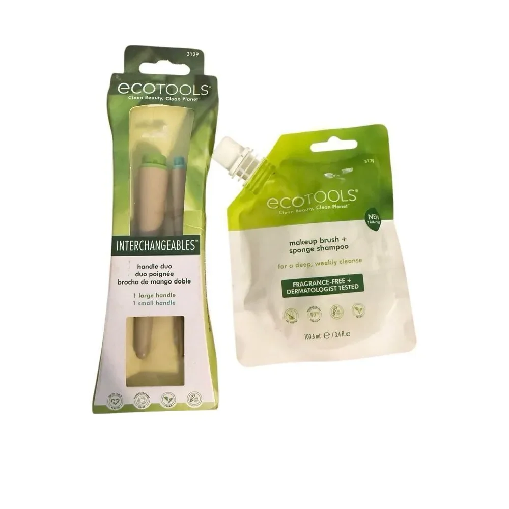 Brand New Bundle Lot of Two (2) Eco Tools Interchangeables Sponge Shampoo